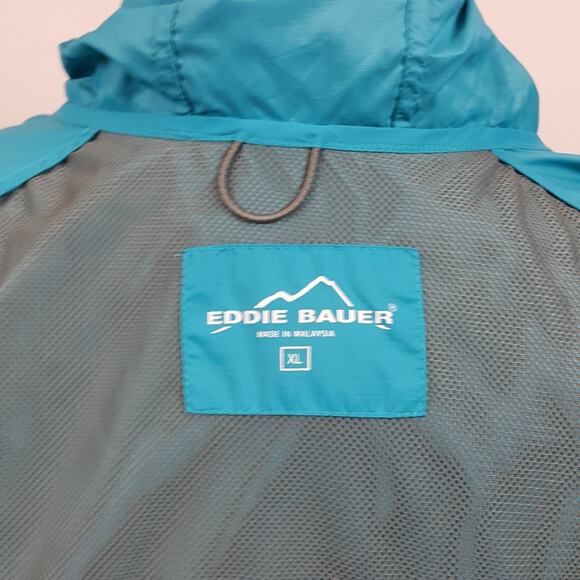 Eddie Bauer Women's Microlight Down Packable Jacket turquois sz XL - Picture 5 of 6